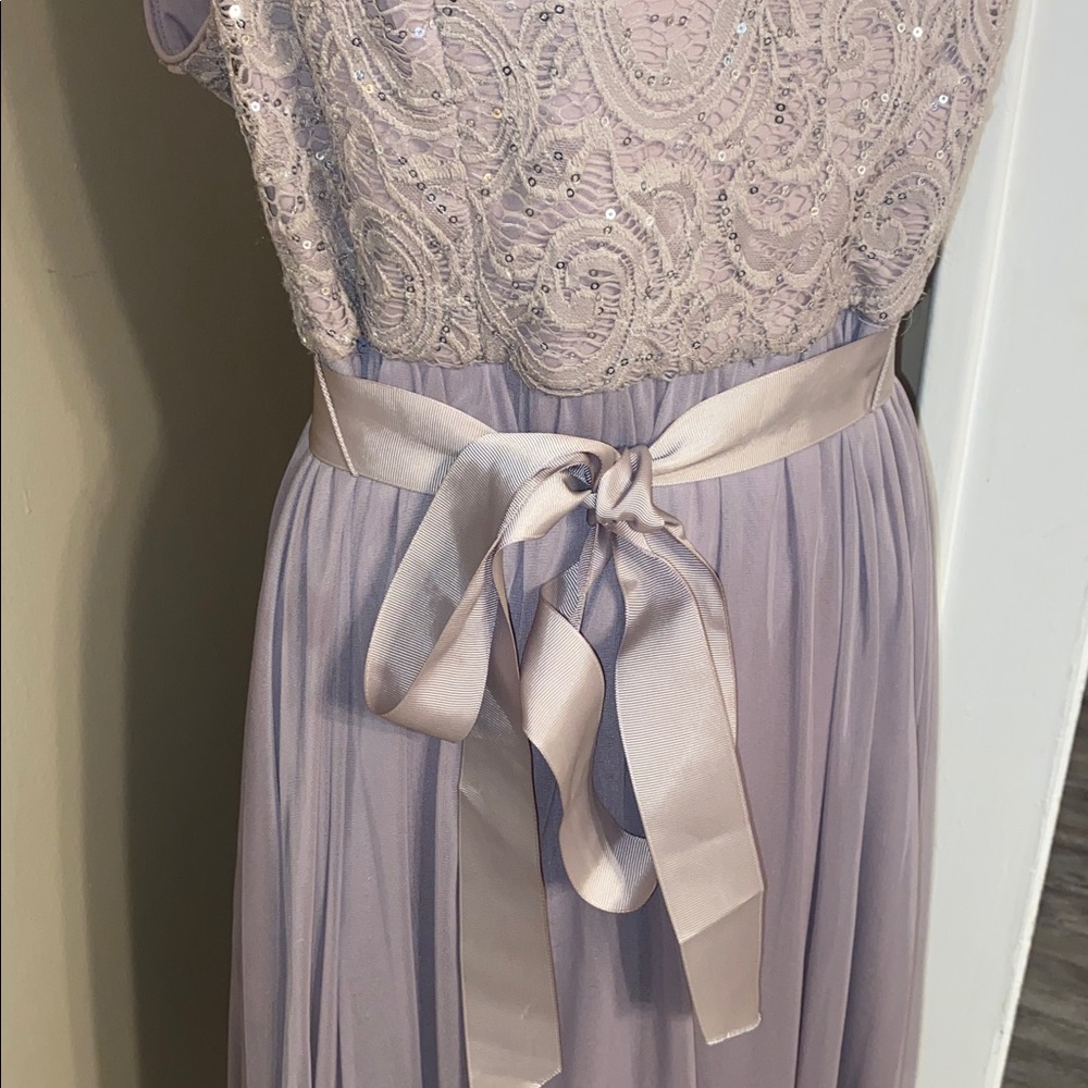 EUC R&M RICHARDS Lace + Chiffon Dress 14P - Picture 3 of 11